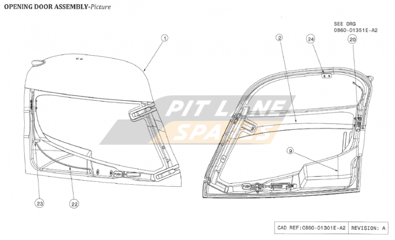 OPENING DOOR ASSEMBLY